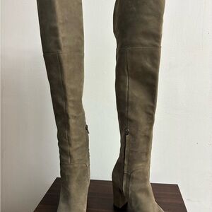Kenneth Cole Olive Over the Knee Boots